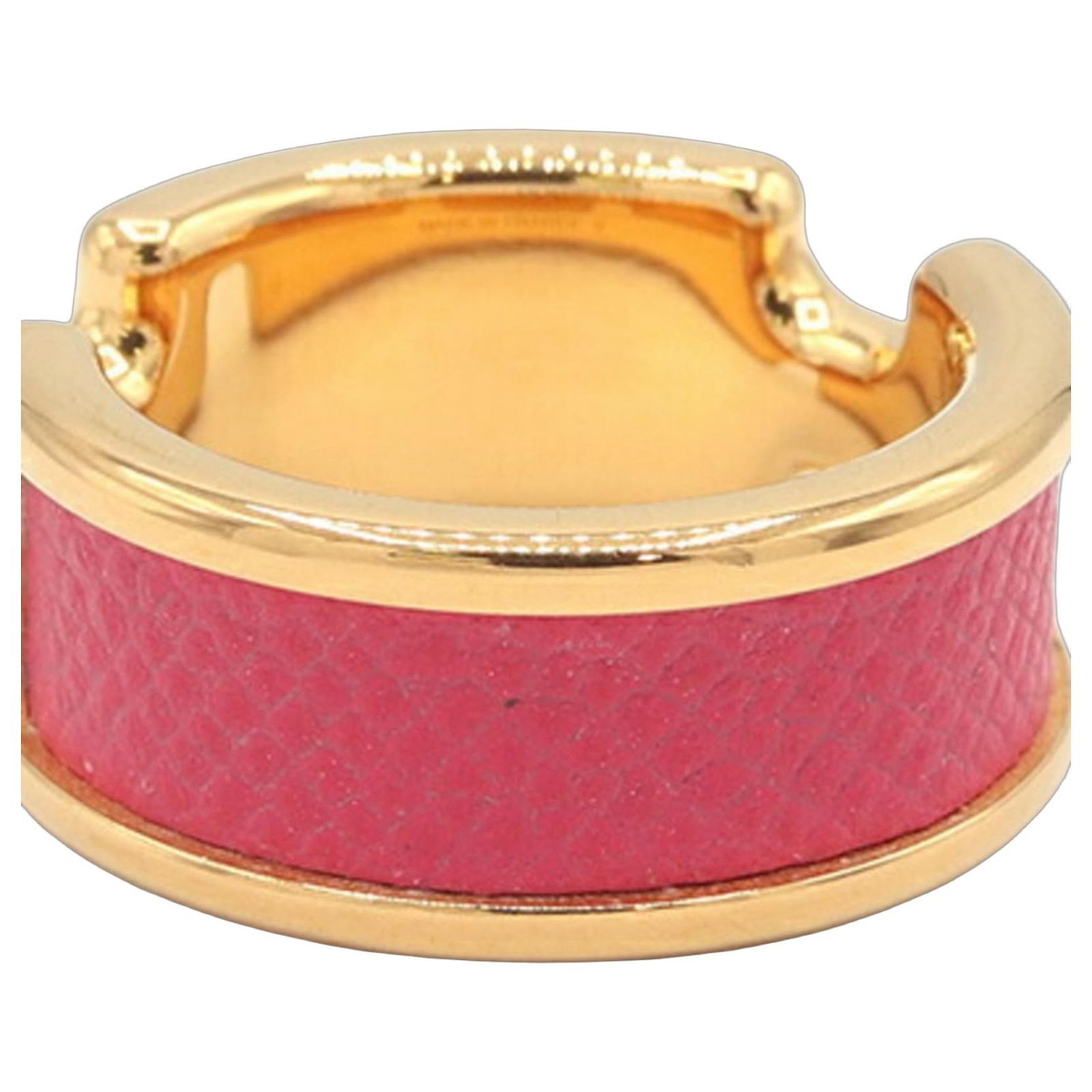 Hermès Hermes Olympe PM Ring Pink Golden Metal ref.3103361 - Joli 