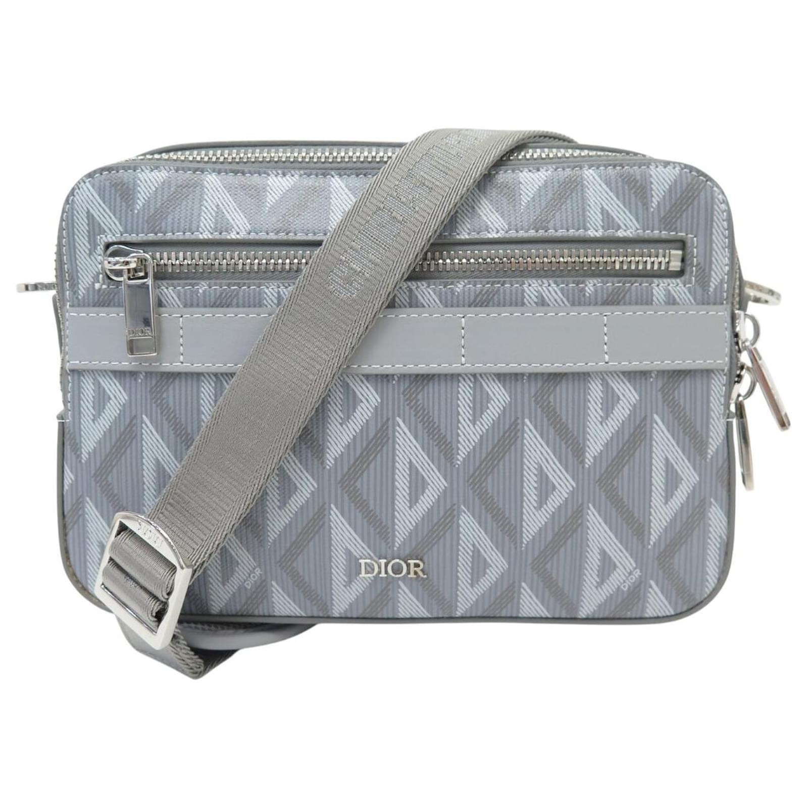Christian Dior NEW DIOR SAFARI XKDOO206CDP CD DIAMOND GREY CANVAS