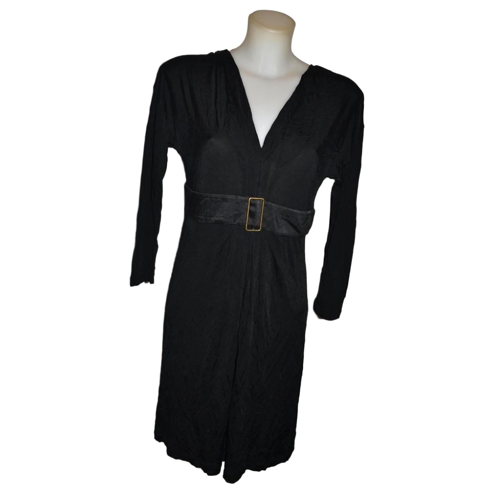 Philosophy di Alberta Ferretti Black Rayon Dress Synthetic ref.3124281 -  Joli Closet