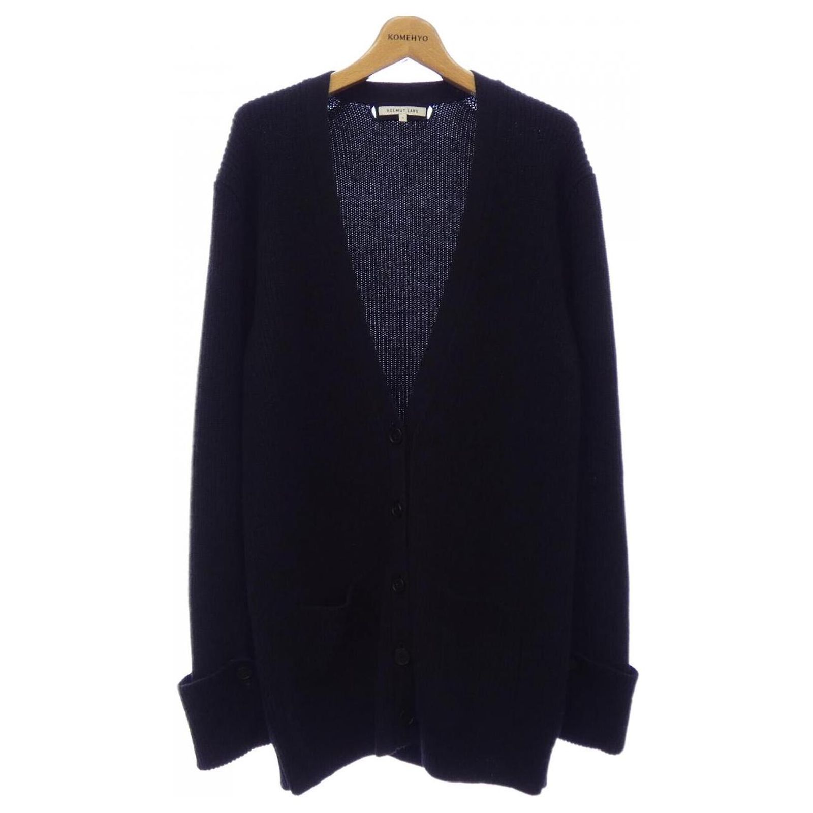 Helmut Lang Long Cardigan Blue Navy blue Cashmere Cloth ref 