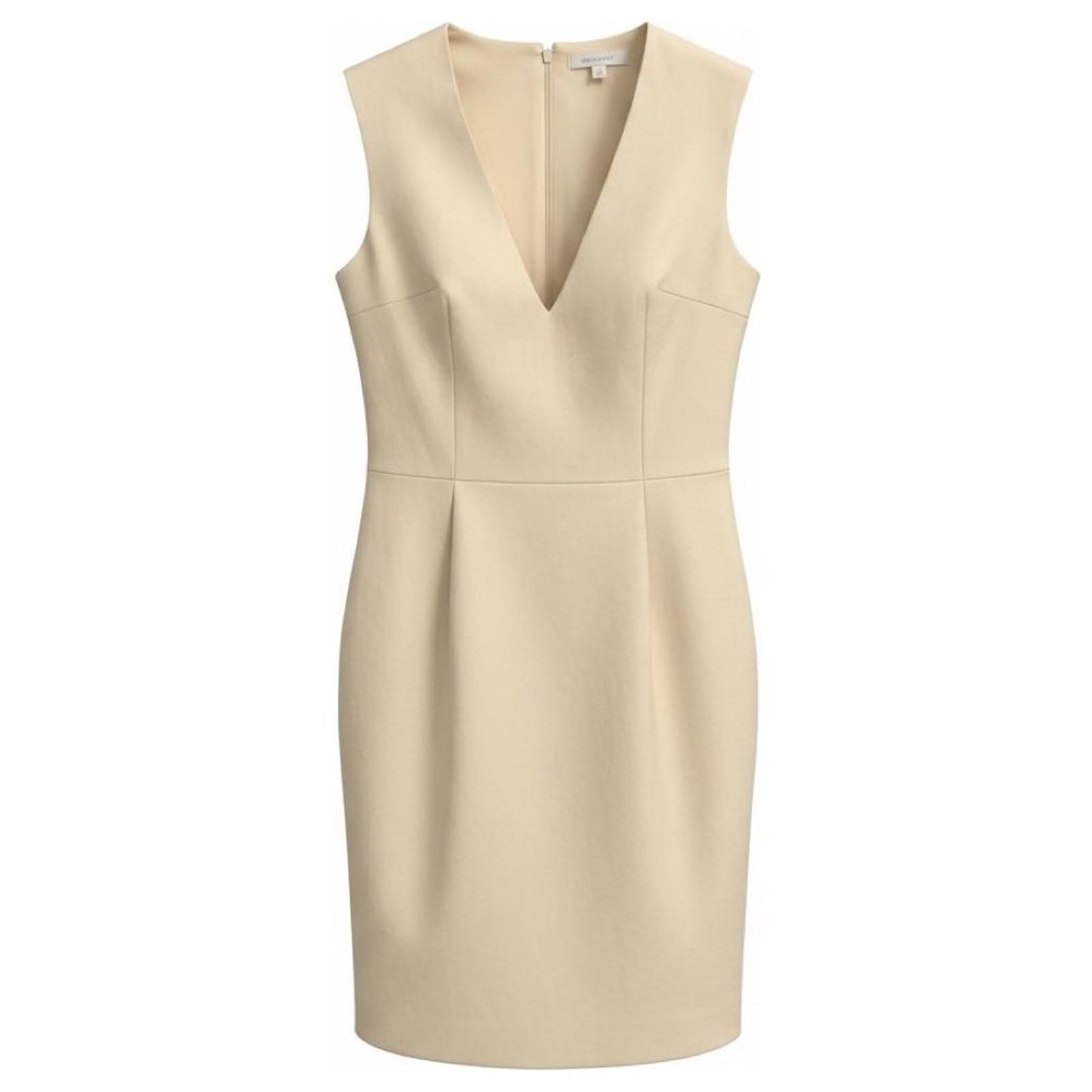 the row leather dress THE ROW Stretch Leather Sheath Dress, Mahogany