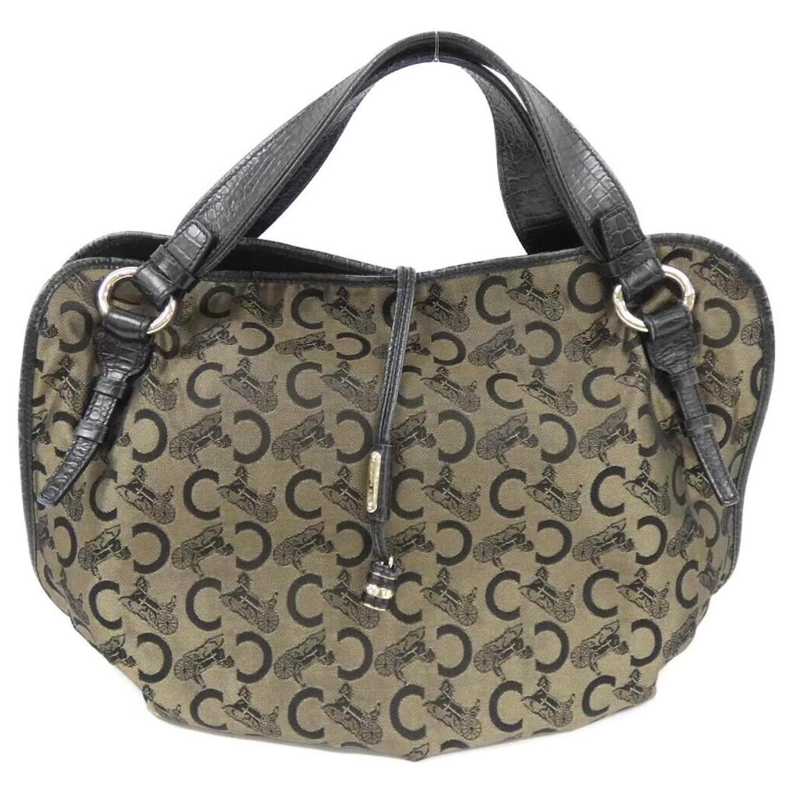Bittersweet Céline Celine Bitter Sweet Canvas Leather Shoulder Bag