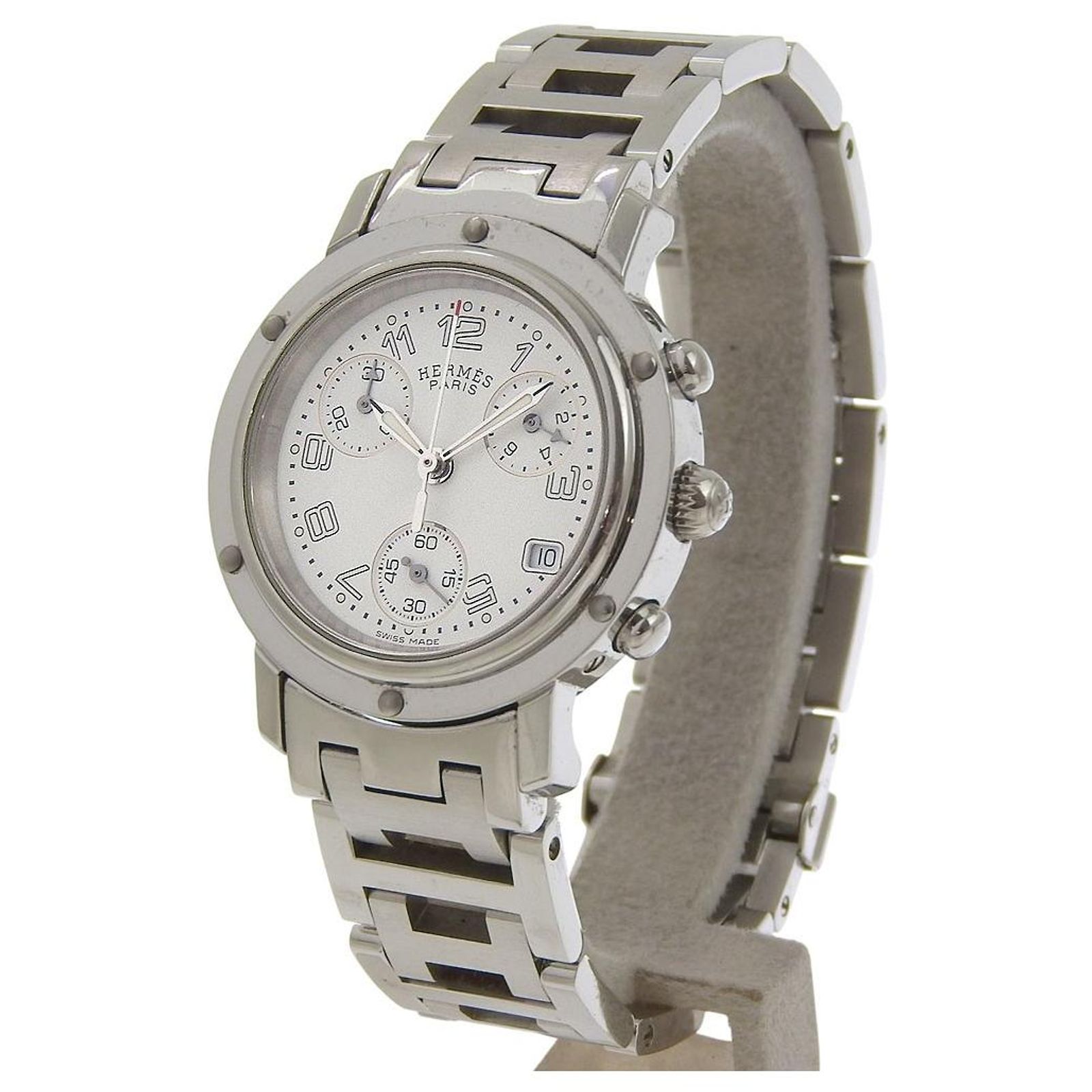 Hermes Clipper Chrono 31 Watch Hermès Hermes Clipper Chronograph Quartz Watch Stainless  main image 3