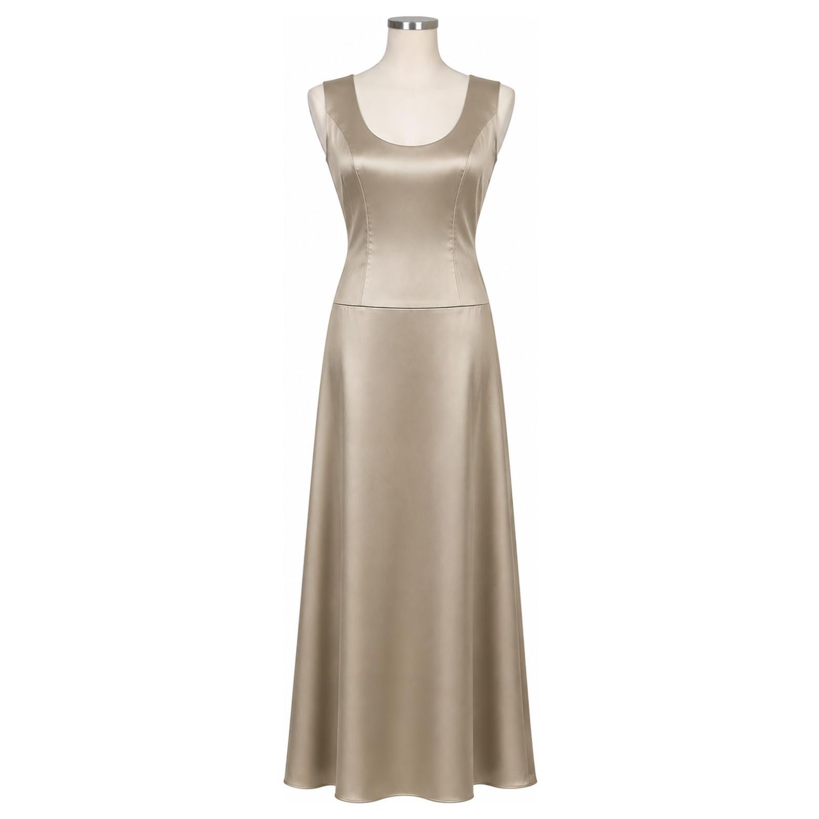 vera wang gold dress Couture Satin Maxi - Pale Golden ref.3186403 Prom dresses