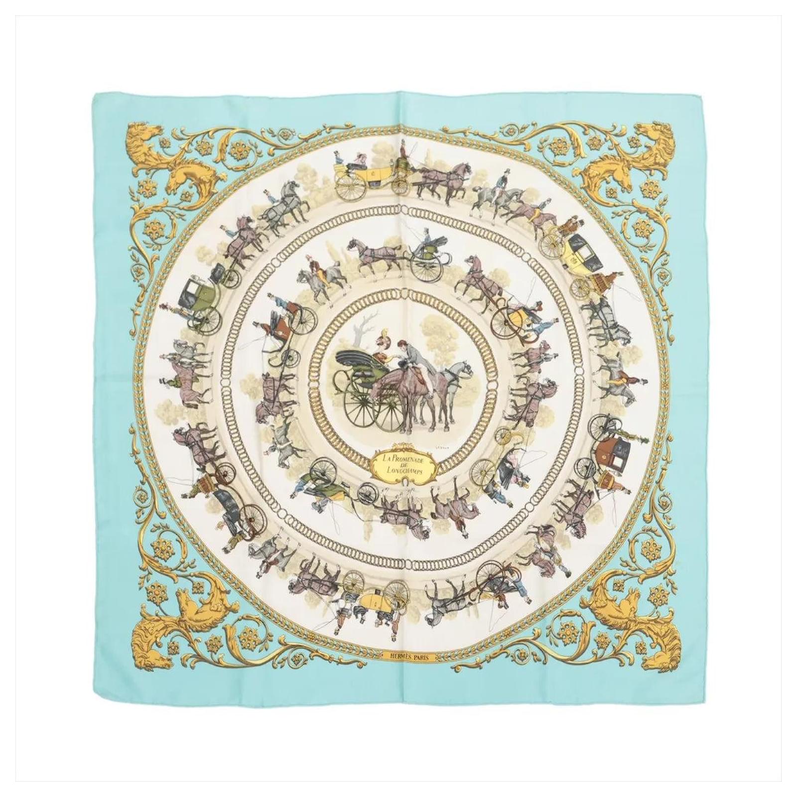 HERMES カレ90 La Promenade de Longchamps Hermès Carré 90 